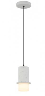 KOLISA 1 LIGHT TRAVERTINE WHITE PENDANT